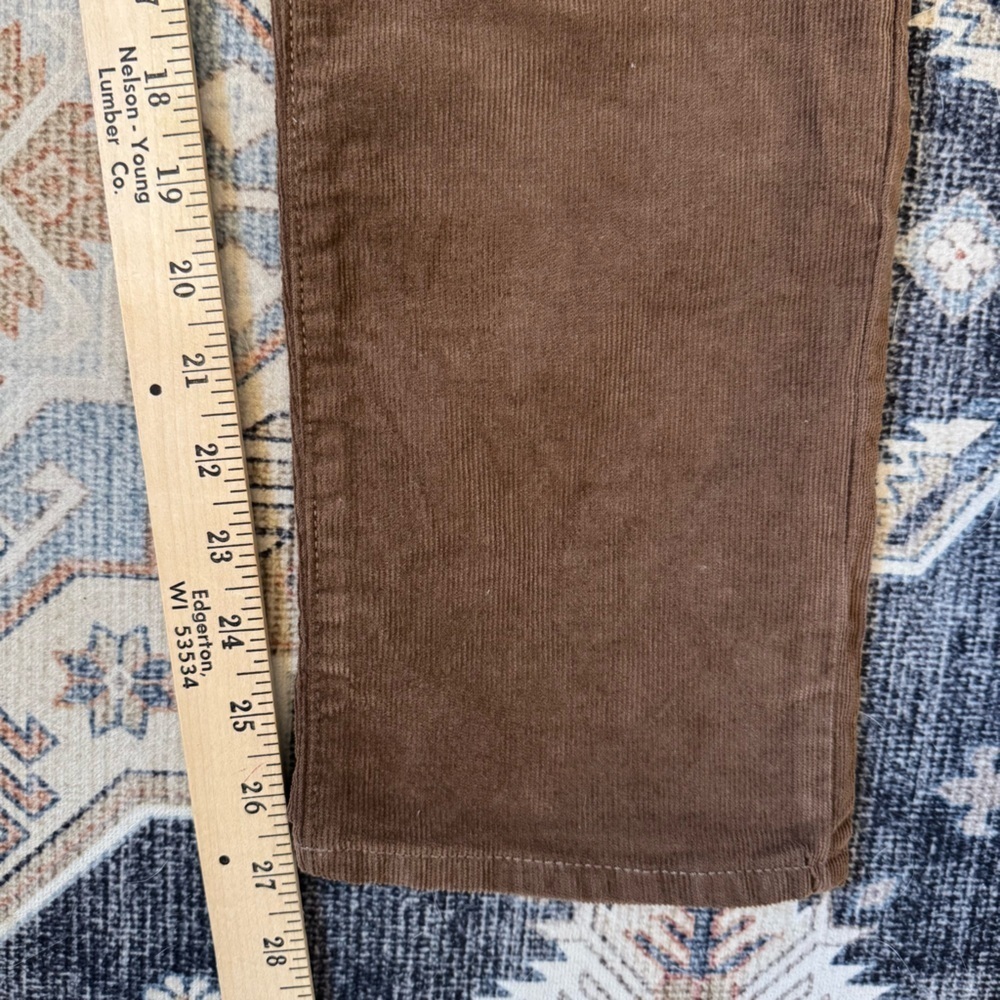 GAP High Rise Vintage Slim Straight Brown Corduroy Pants Women’s Size 10/30R - Picture 12 of 12